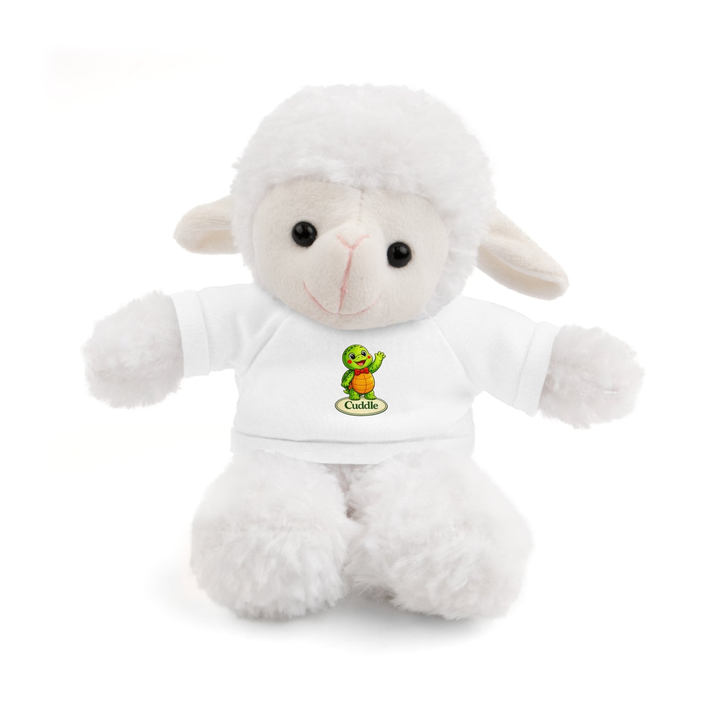 Cuddly Teddy Bear with Turtle Tee — Cute Plush Gift for Kids & Baby Shower