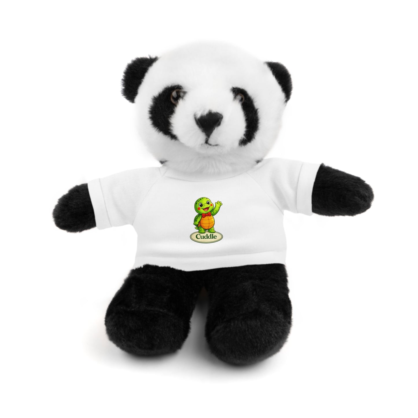 Cuddly Teddy Bear with Turtle Tee — Cute Plush Gift for Kids & Baby Shower