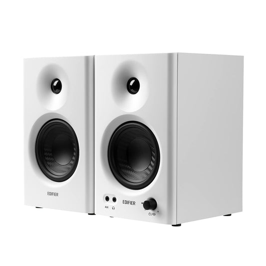 Edifier you MR4 Powered Studio Monitor Speakers, 4" Active Near-Field Monitor Speaker - White (Pair)