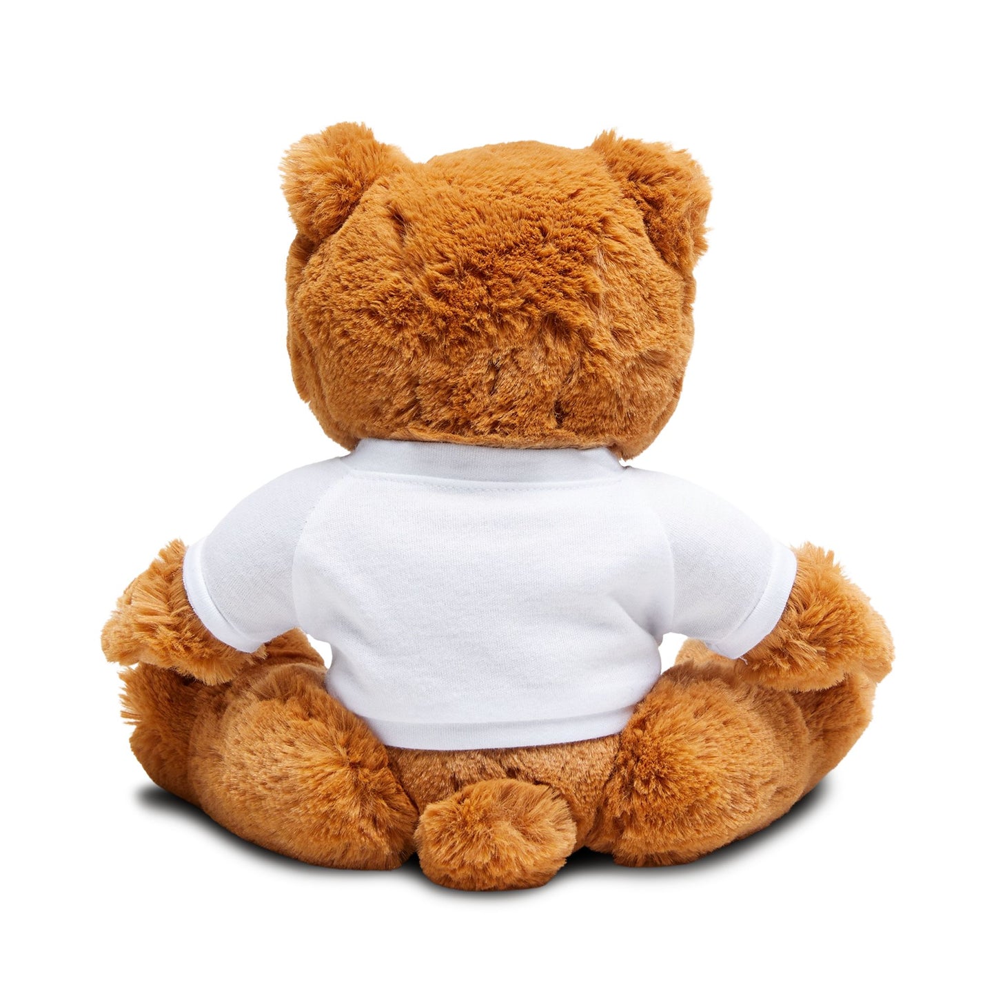 Brown Plush Teddy Bear with T-Shirt & Bow Tie — Cute Gift for Kids, Birthdays & Valentines