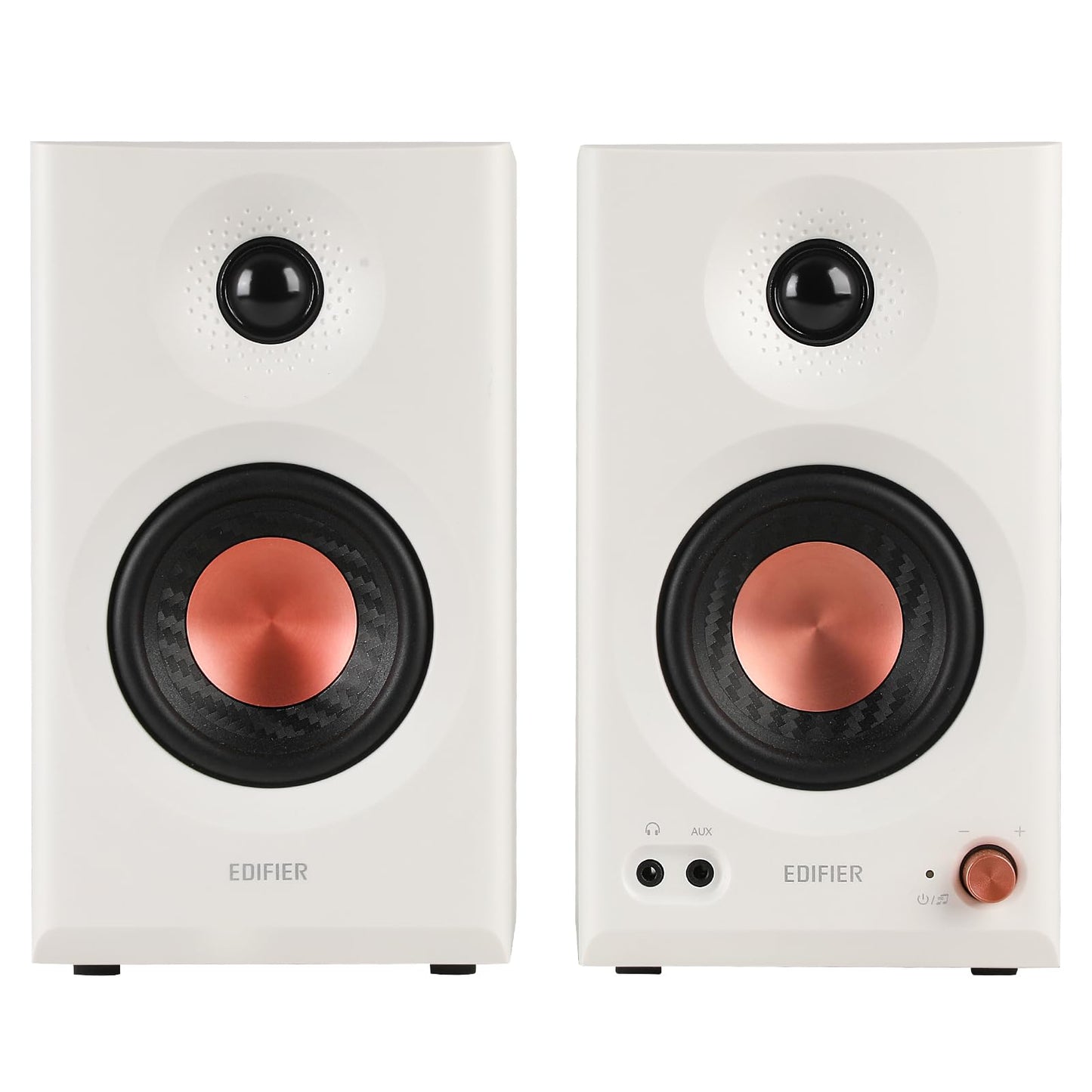 Edifier you MR4 Powered Studio Monitor Speakers, 4" Active Near-Field Monitor Speaker - White (Pair)