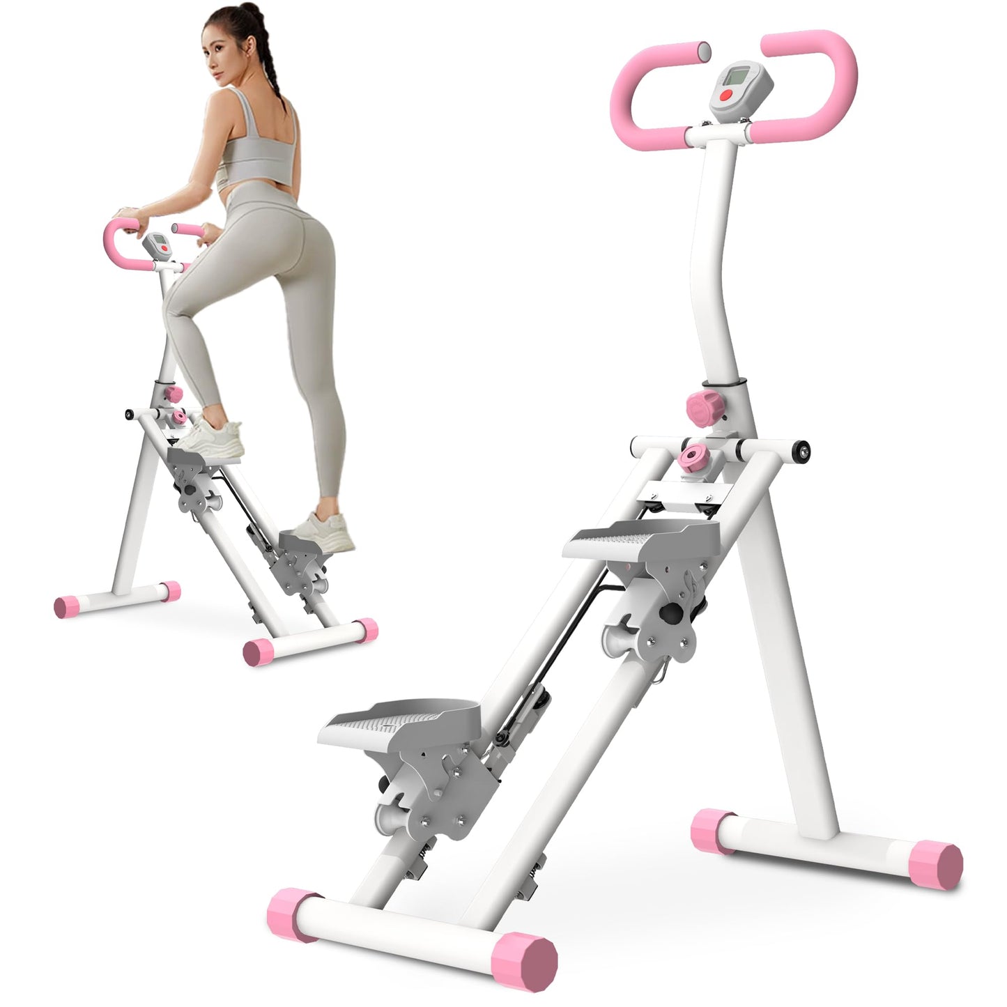 Stair Stepper for Home,Vertical Climber Workout Machine,Stair Stepper with Handlebar for Full-Body Exercise Stair Stepper with Stable Frame Adjustable Handlebar