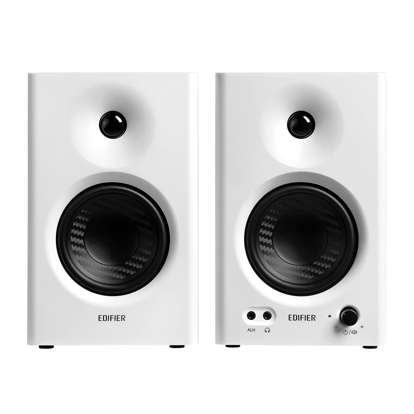 Edifier you MR4 Powered Studio Monitor Speakers, 4" Active Near-Field Monitor Speaker - White (Pair)