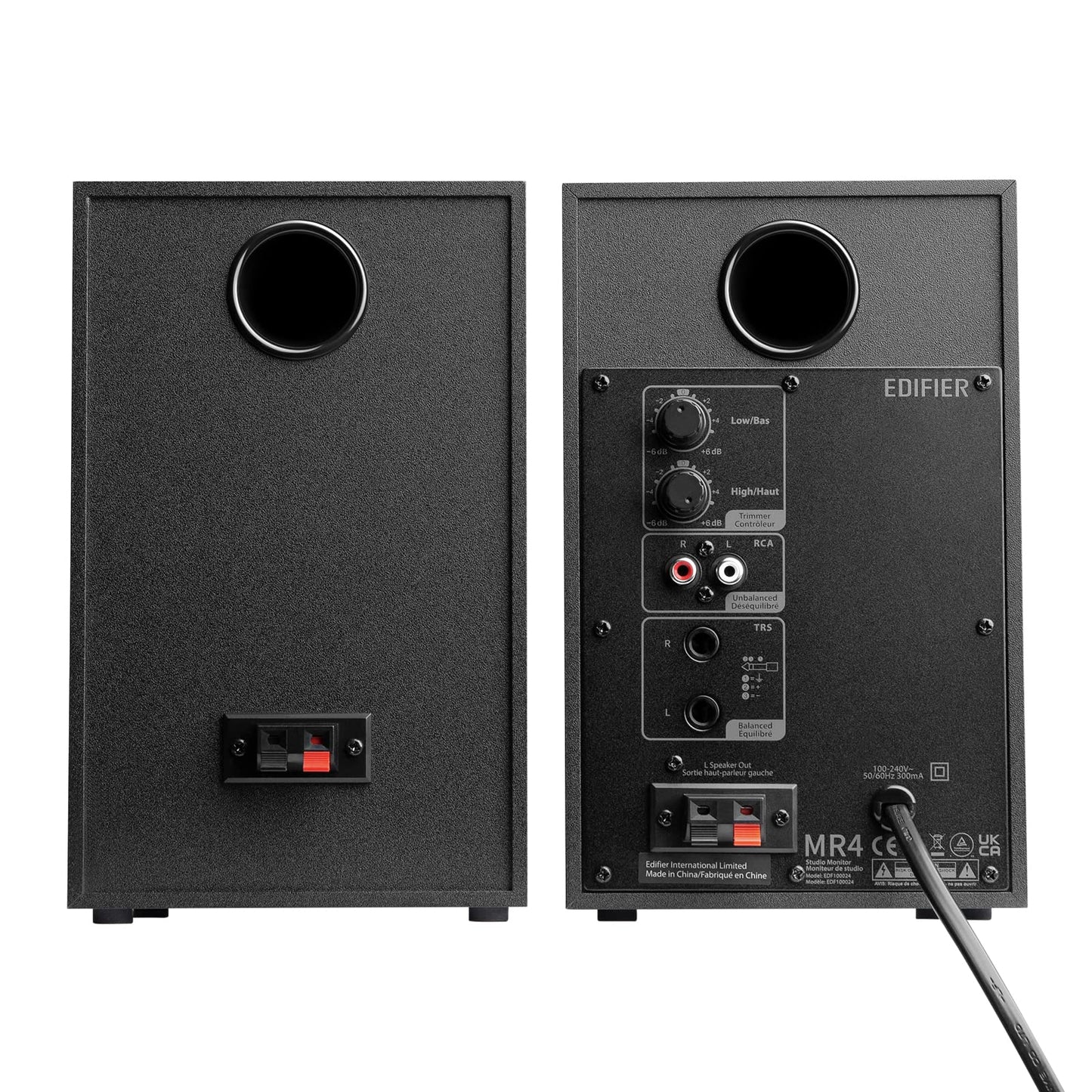 Edifier you MR4 Powered Studio Monitor Speakers, 4" Active Near-Field Monitor Speaker - White (Pair)