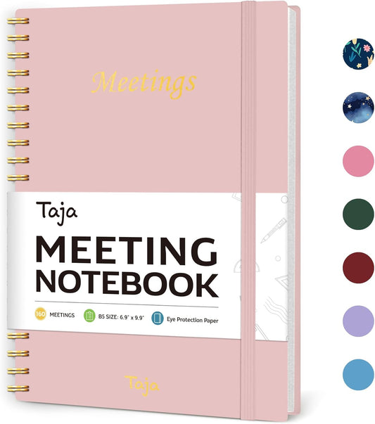 Meeting Notebook For Work Organization - Work Planner Notebook With Action